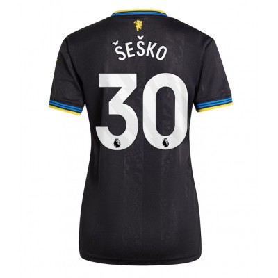 Manchester United Benjamin Sesko #30 Rezervni Dres za Ženska 2025-26 Kratak Rukav Manchester United Benjamin Sesko #30 Rezervni Dres za Ženska 2025-26 Kratak Rukav